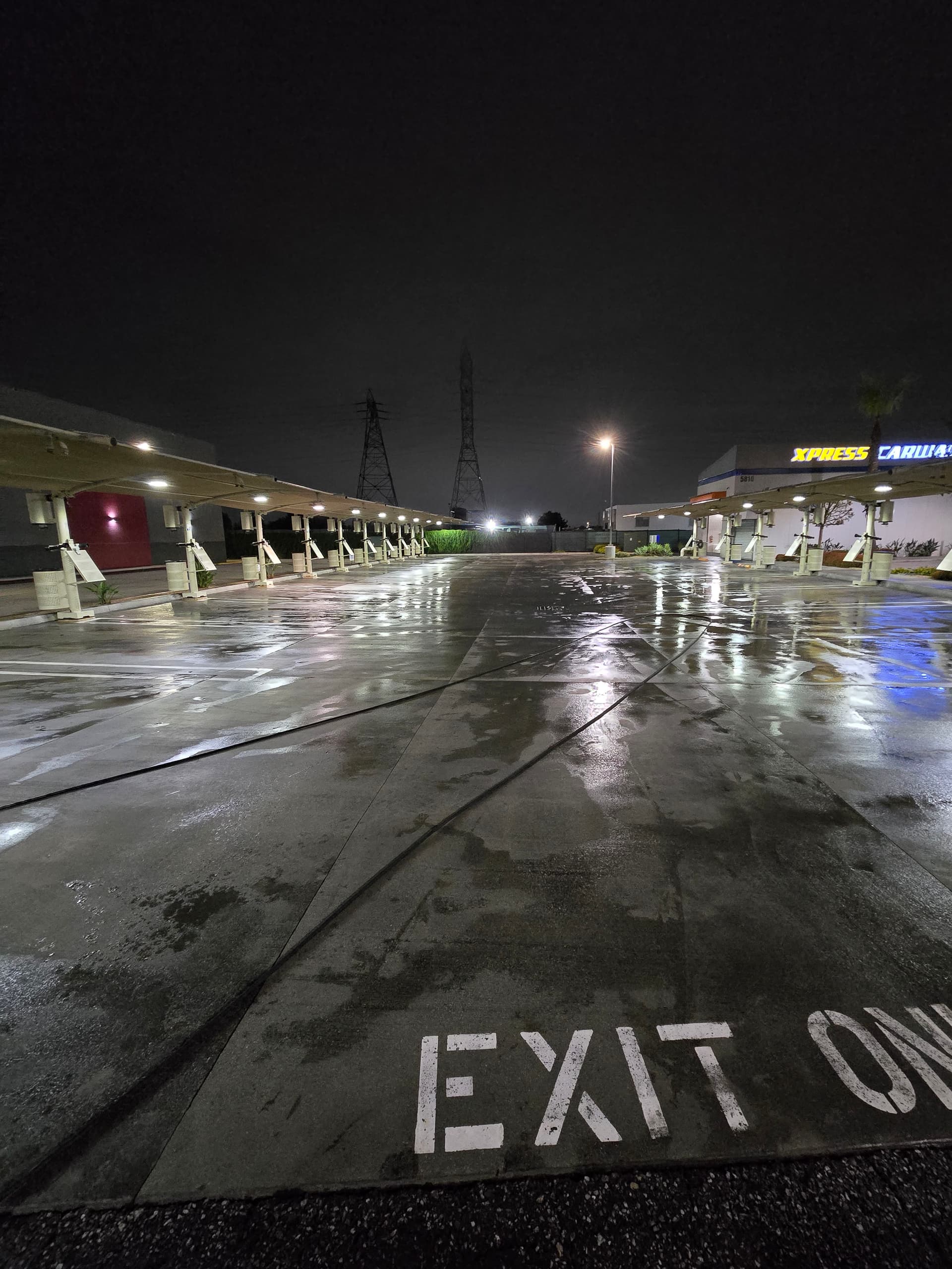 Gallery photos for Car Wash Lot Cleaned and Prepped for Fresh Striping: Image #1