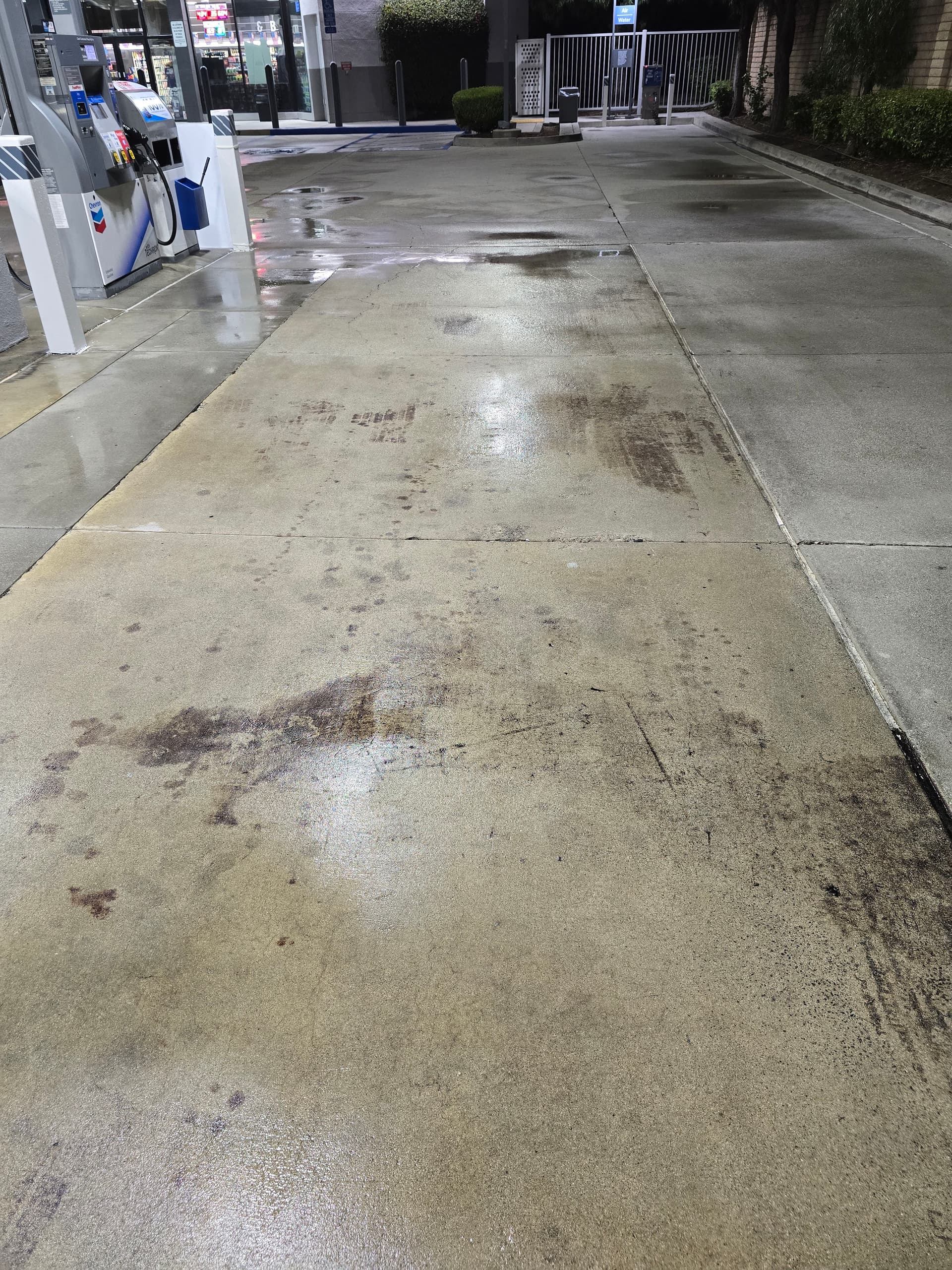 Gallery photos for Gas Station Concrete Deep Clean with Pressure Washing and Sandblasting: Image #4