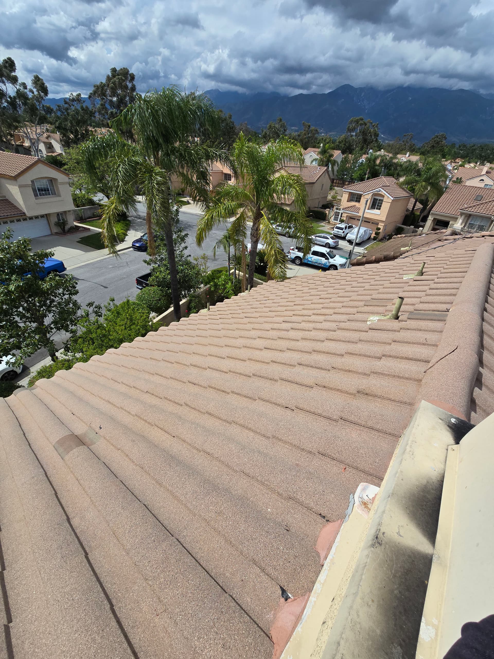 Gallery photos for Roof Tile Cleaning in Corona California - Before and After: Image #3