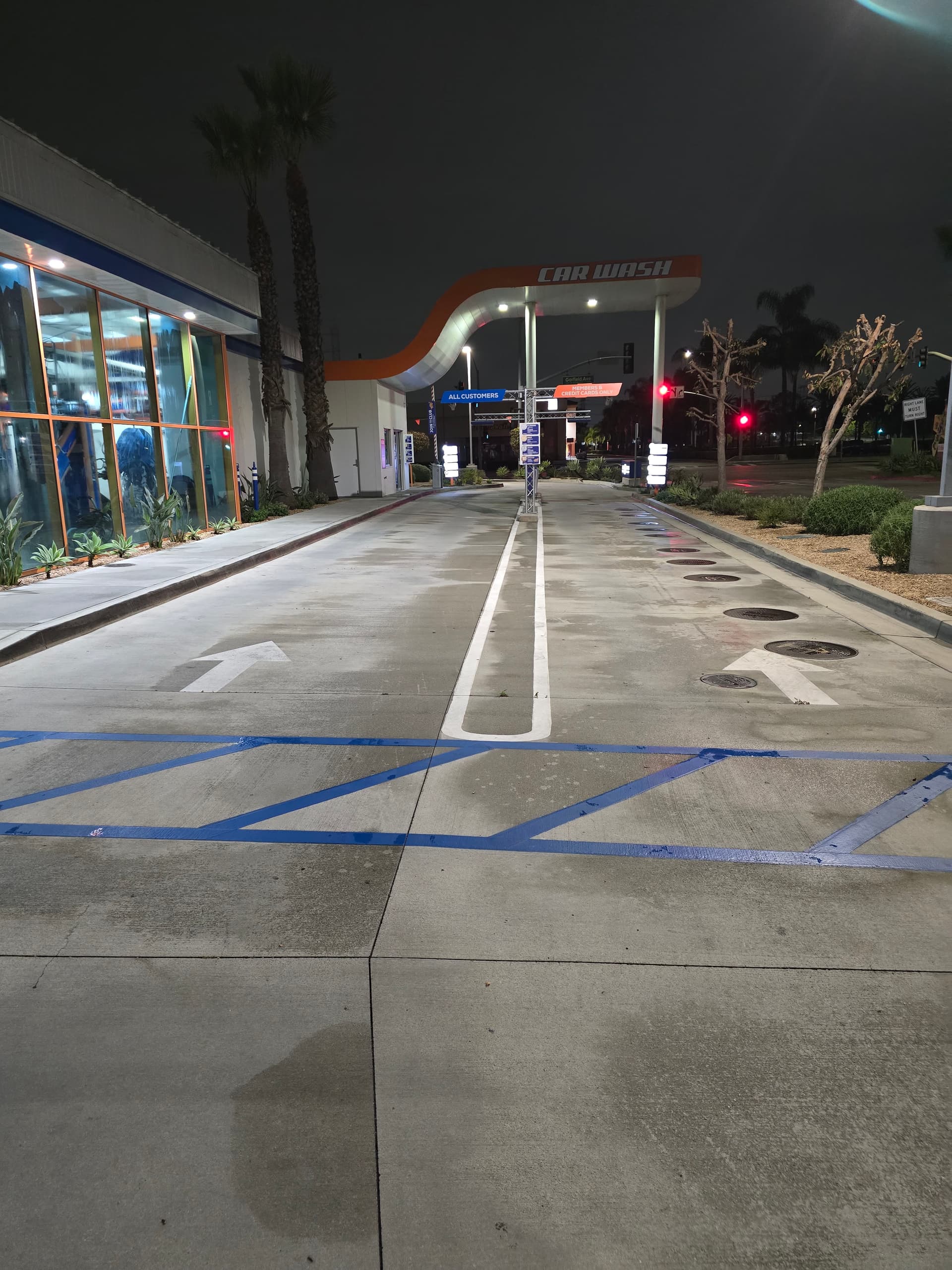 Gallery photos for Car Wash Lot Cleaned and Prepped for Fresh Striping: Image #2